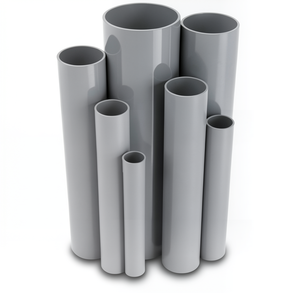 UPVC Pipes Nominal Pressure 16/20 Outside Diameter 110 mm Thickness 8.2 mm Gray