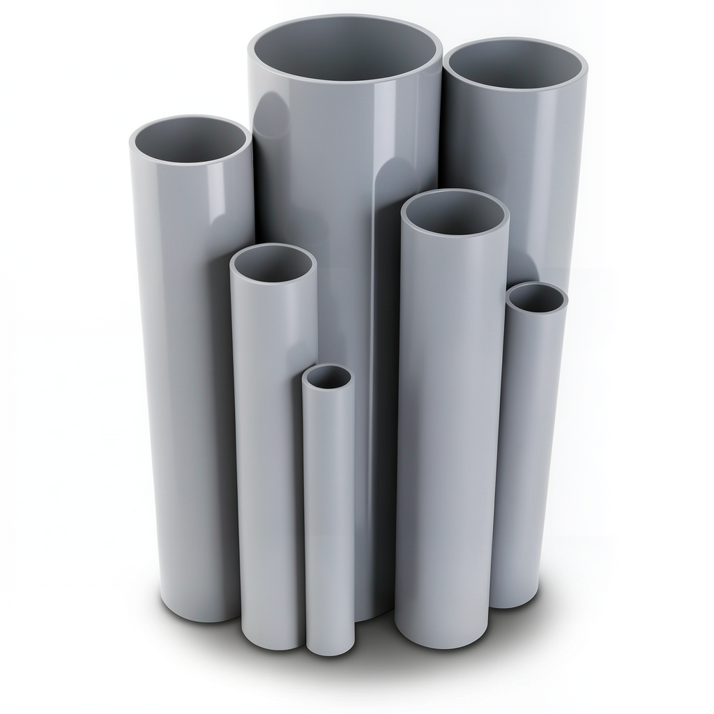 UPVC Pipes Nominal Pressure 10/20 Bar Outside Diameter 63 mm Thickness 3 mm Gray