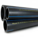 أنابيب HDPE نيبروبلاست PE 100 ضغط 20 بار قطر خارجي 16 مم سمك 1.8 مم لون اسود