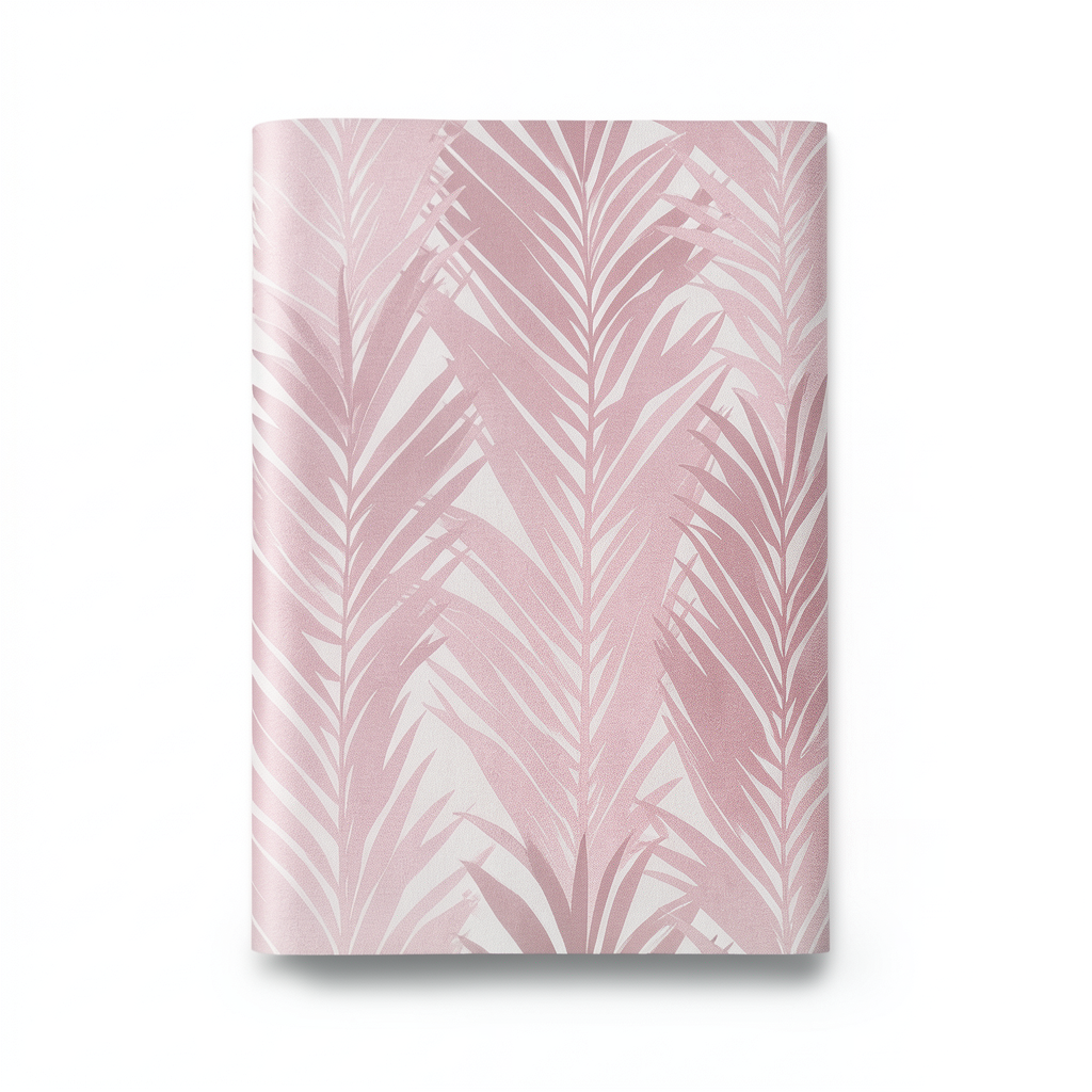 Leaf Patterned Wallpaper 10m x 0.53m Pink, Model 10031-05