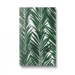 Leaf Patterned Wallpaper 10m x 0.53m Dark Green, Model 10031-07