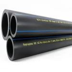 أنابيب HDPE  نيبروبلاست PE 80 ضغط 16 بار قطر خارجي 16 مم سمك 1.8 مم لون اسود