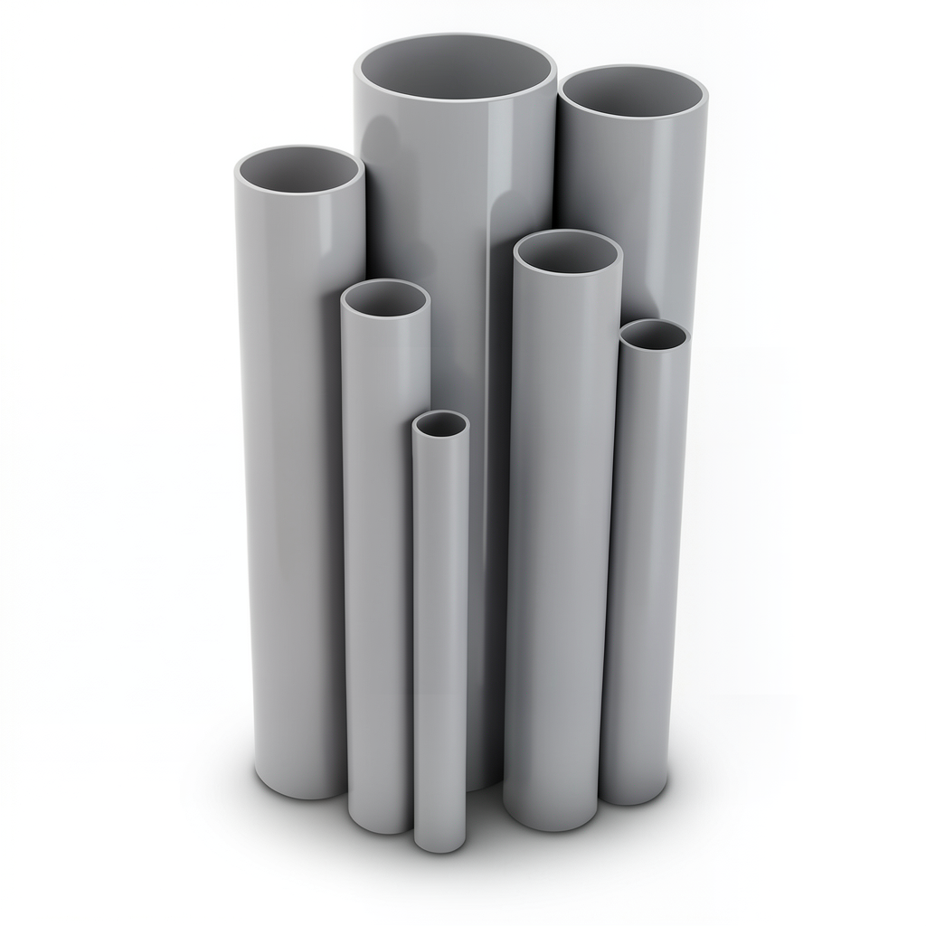 UPVC Pipes Pressure 16/20 Outside Diameter 50 mm Thickness 3.7 mm Gray