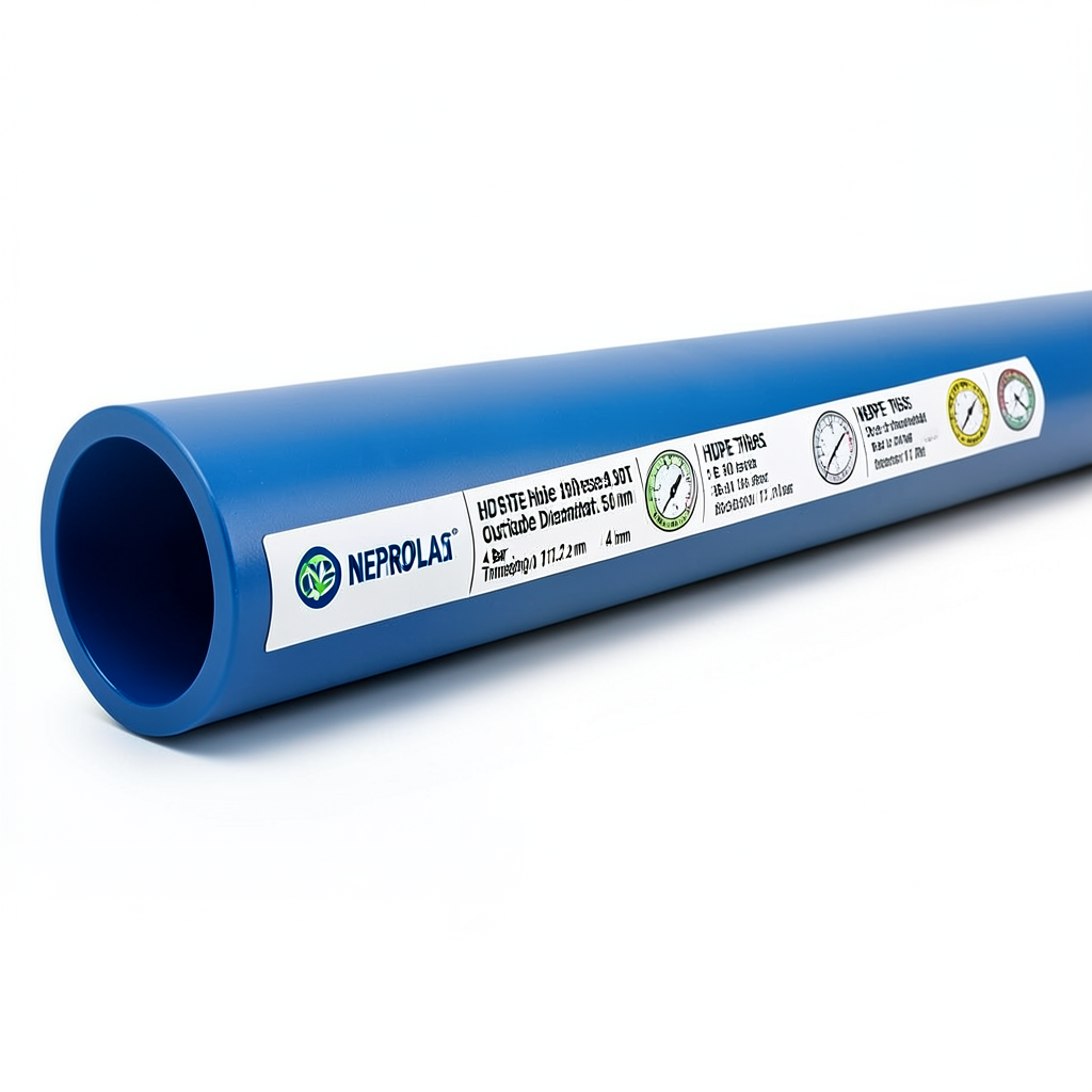 مواسير HDPE PE 80 ضغط 4 بار قطر خارجي 560 مم سمك 17.2 مم لون ازرق | نيبروبلاست