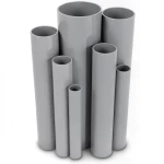 UPVC Pipes Pressure 16/20 Outside Diameter 200 mm Thickness 14.9 mm Gray