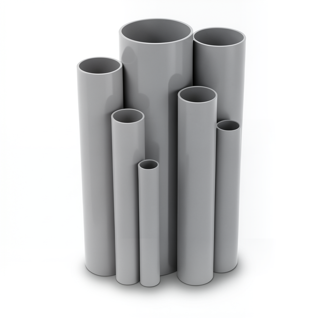 UPVC Pipes Pressure 16/20 Outside Diameter 250 mm Thickness 18.6 mm Gray