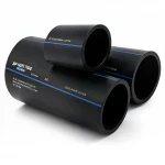 مواسير HDPE السعودي PE 80 ضغط 12.5 بار مقاس 630 مم سمك 57.2 مم لون اسود