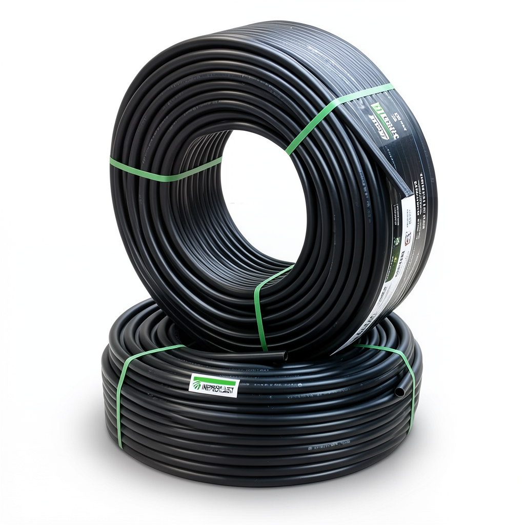 أنابيب HDPE PE 80 ضغط 4 بار قطر خارجي 125 مم سمك 3.9 مم لون أسود | نيبروبلاست