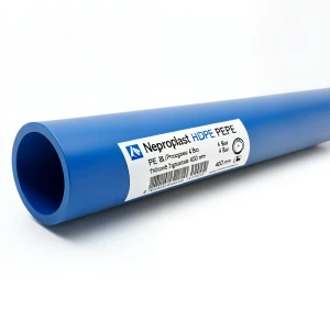 مواسير HDPE نيبروبلاست PE 80 ضغط 4 بار قطر خارجي 400 مم سمك 12.3 مم لون ازرق | نيبروبلاست