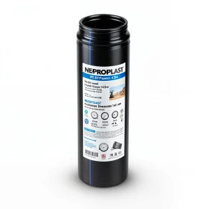 مواسير HDPE نيبروبلاست PE 80 ضغط 4 بار قطر خارجي 140 مم سمك 4.3 مم لون اسود | نيبروبلاست