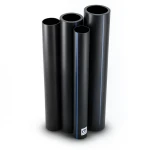 HDPE Pipes PE 80 Pressure 4 Bar Outside Diameter 160 mm Thickness 4.9 mm Black | NEPROPLAST