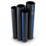 HDPE Pipes PE 80 Pressure 4 Bar Outside Diameter 200 mm Thickness 6.2 mm Black | NEPROPLAST