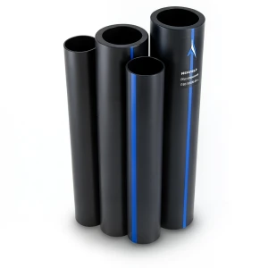 HDPE Pipes PE 80 Pressure 4 Bar Outside Diameter 200 mm Thickness 6.2 mm Black | NEPROPLAST