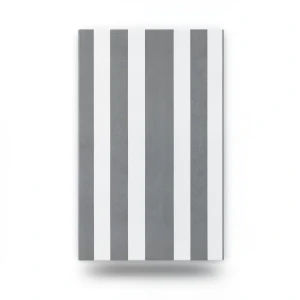 Striped Wall Decoration 10m x 0.53m Gray & White, Model 440249