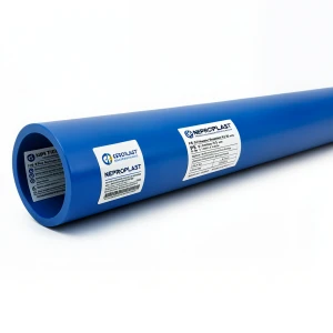 HDPE Pipes PE 80 Pressure 4 Bar Outside Diameter 630 mm Thickness 19.3 mm Blue | NEPROPLAST