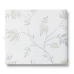 Italian Wall Decoration Floral Wallpaper 10m x 1.06m Pale Gray