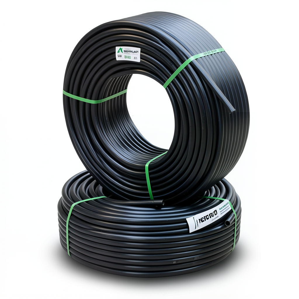 HDPE Pipes PE 80 Pressure 4 Bar Outside Diameter 75 mm Thickness 2.3 mm Black | NEPROPLAST
