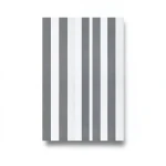 Striped Wall Decoration 10m x 0.53m Gray & White, Model 440249