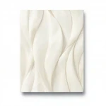 ورق حائط الماني مموج مقاس 10 م× 0.53 م، لون كريمي، موديل 14-10148