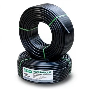 HDPE Pipes PE 80 Pressure 4 Bar Outside Diameter 110 mm Thickness 3.4 mm Black | NEPROPLAST