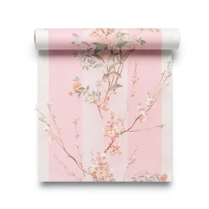 Italian Wall Decoration 10m x 1.06m Pink, Model 3020