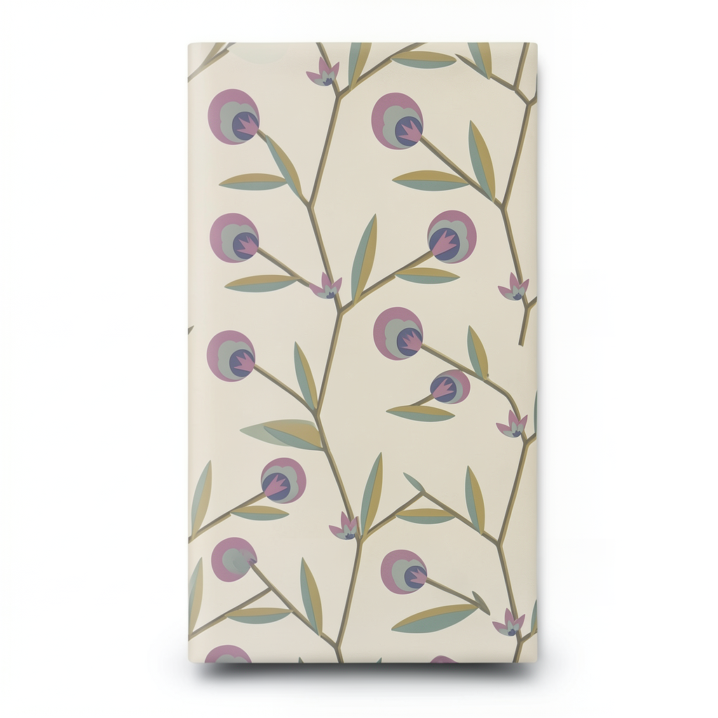 Floral Wallpaper 10m x 0.53m Beige Color, Model 440324