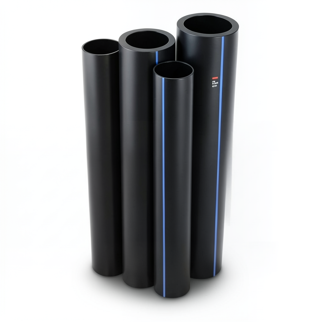 مواسير HDPE نيبروبلاست PE 80 ضغط 4 بار قطر خارجي 140 مم سمك 4.3 مم لون اسود | نيبروبلاست