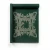Patterned wall paper, length 10 m, width 0.70 m, dark green color, model 13070