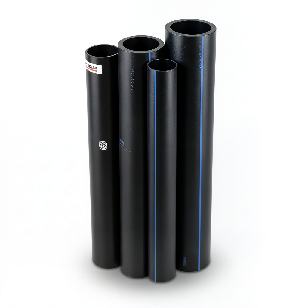 مواسير HDPE PE 80 ضغط 4 بار قطر خارجي 160 مم سمك 4.9 مم لون أسود | نيبروبلاست