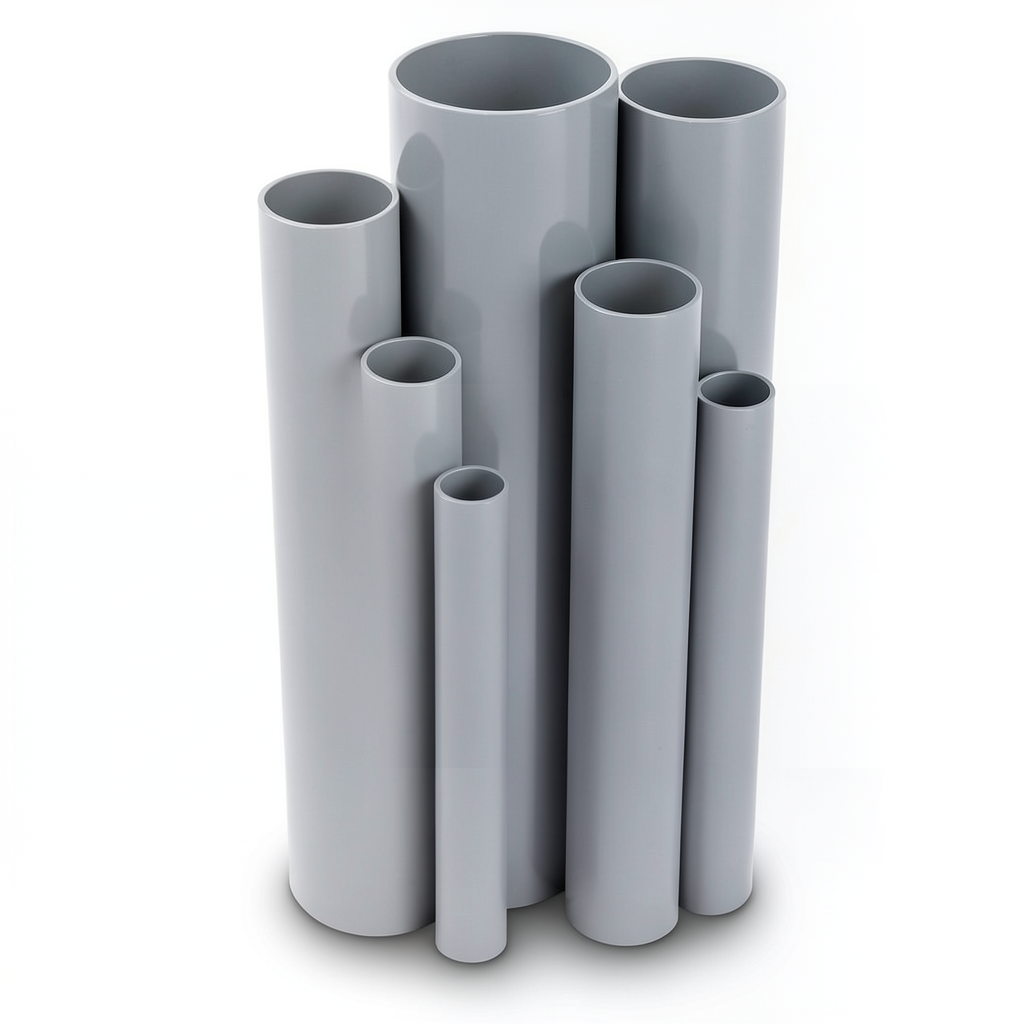 UPVC Pipes Nominal Pressure 6/20 Bar Outside Diameter 75 mm Thickness 2.2 mm Gray