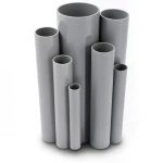 UPVC Pipes Nominal Pressure 6/20 Bar Outside Diameter 90 mm Thickness 2.7 mm Gray