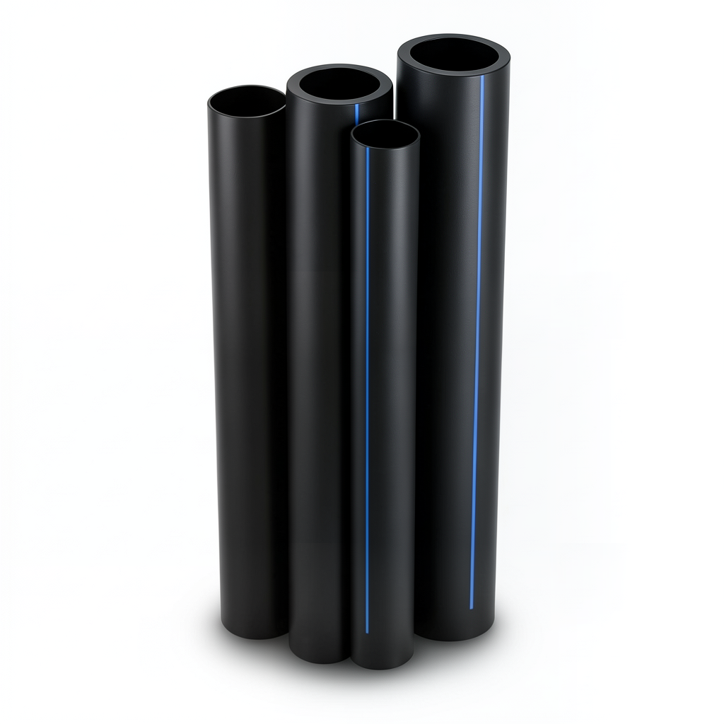 مواسير HDPE PE 80 ضغط 4 بار قطر خارجي 225 مم سمك 6.9 مم لون اسود | نيبروبلاست