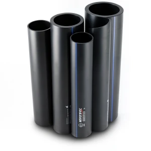 مواسير HDPE PE 80 ضغط 4 بار قطر خارجي 280 مم سمك 8.6 مم لون اسود | نيبروبلاست