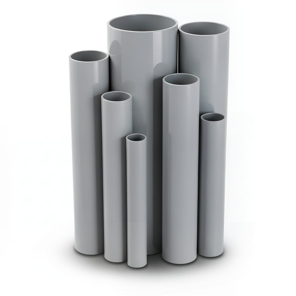 UPVC Pipes Nominal Pressure 10/20 Bar Outside Diameter 110 mm Thickness 5.3 mm Gray