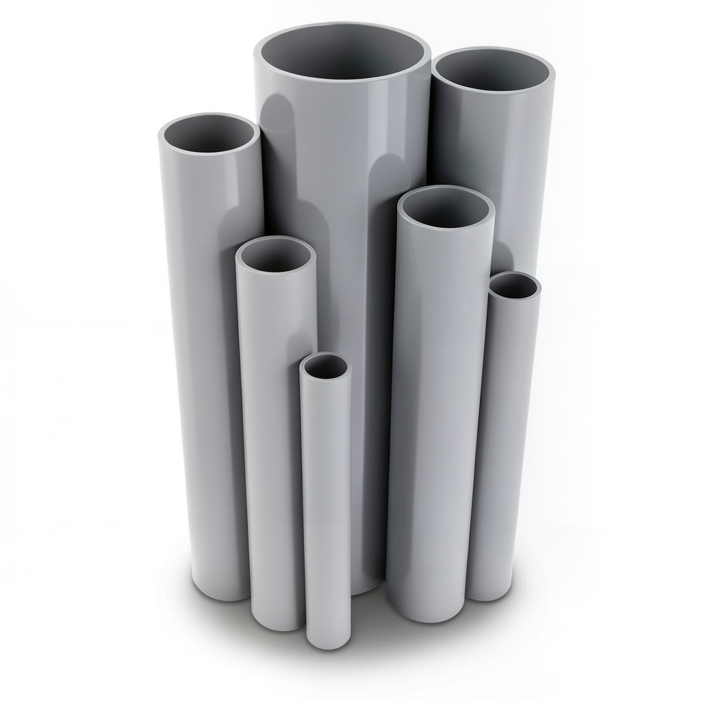 UPVC Pipes Nominal Pressure 16/20 Bar Outside Diameter 110 mm Thickness 8.2 mm Gray