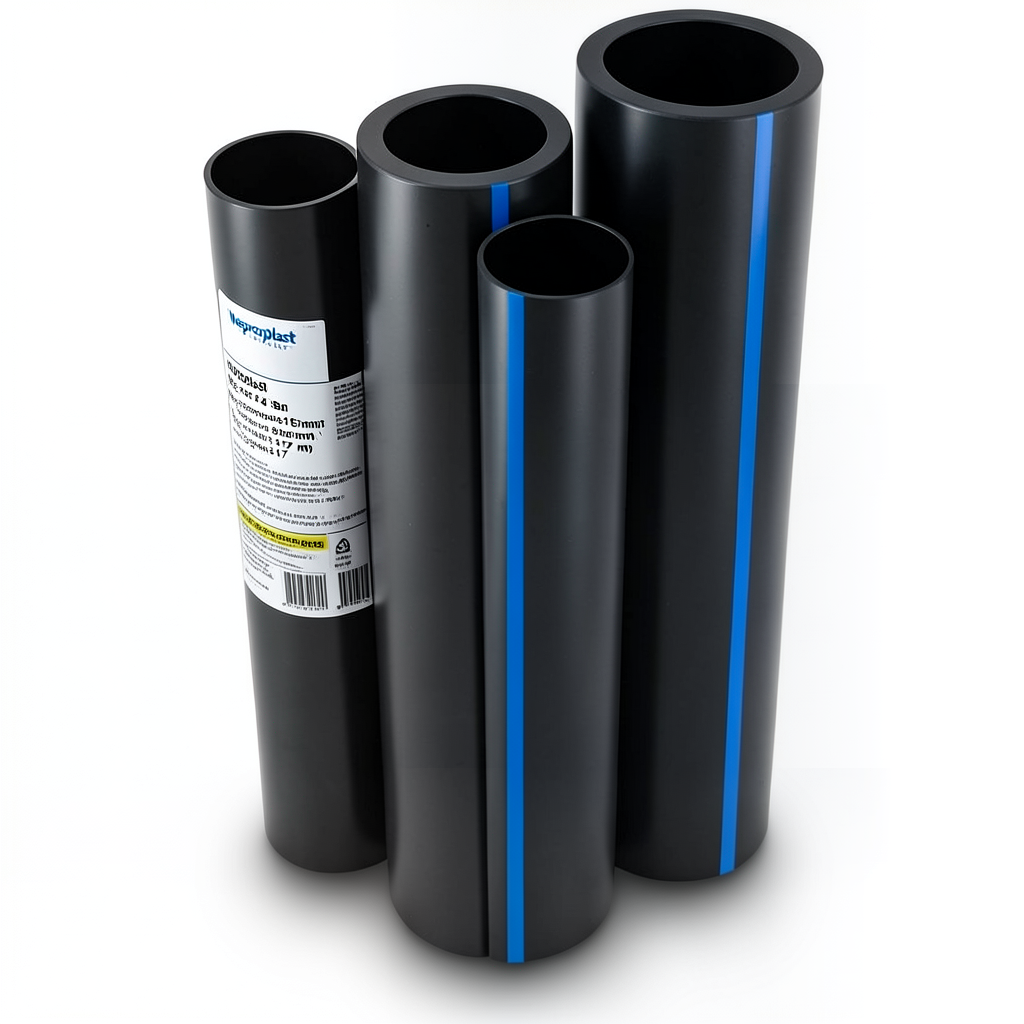 مواسير HDPE نيبروبلاست PE 80 ضغط 4 بار قطر 315 مم سمك 9.7 مم لون اسود | نيبروبلاست