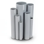 مواسير UPVC ضغط 16/20 بار قطر خارجي 125 مم سمك 9.3 مم لون رمادي