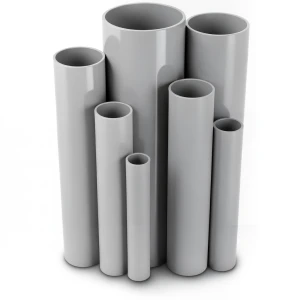 UPVC Pipes Nominal Pressure 6/20 Bar Outside Diameter 90 mm Thickness 2.7 mm Gray