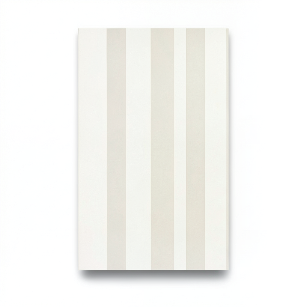German Striped Wall Covering 10m x 0.53m Light Beige, Model 440218