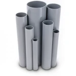 مواسير UPVC ضغط اسمي 16/20 بار قطر خارجي 110 مم سمك 8.2 مم لون رمادي