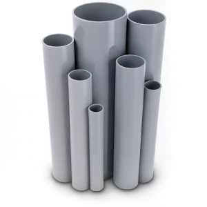 مواسير UPVC ضغط اسمي 16/20 بار قطر خارجي 110 مم سمك 8.2 مم لون رمادي