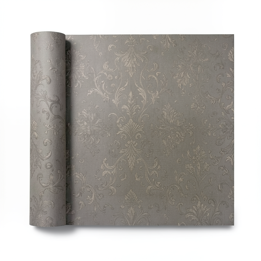 Italian Wallpaper 10m x 1.06m Dark Beige, Model 3013