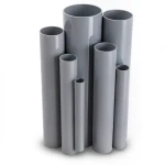 مواسير UPVC ضغط 16/20 بار قطر خارجي 125 مم سمك 9.3 مم لون رمادي