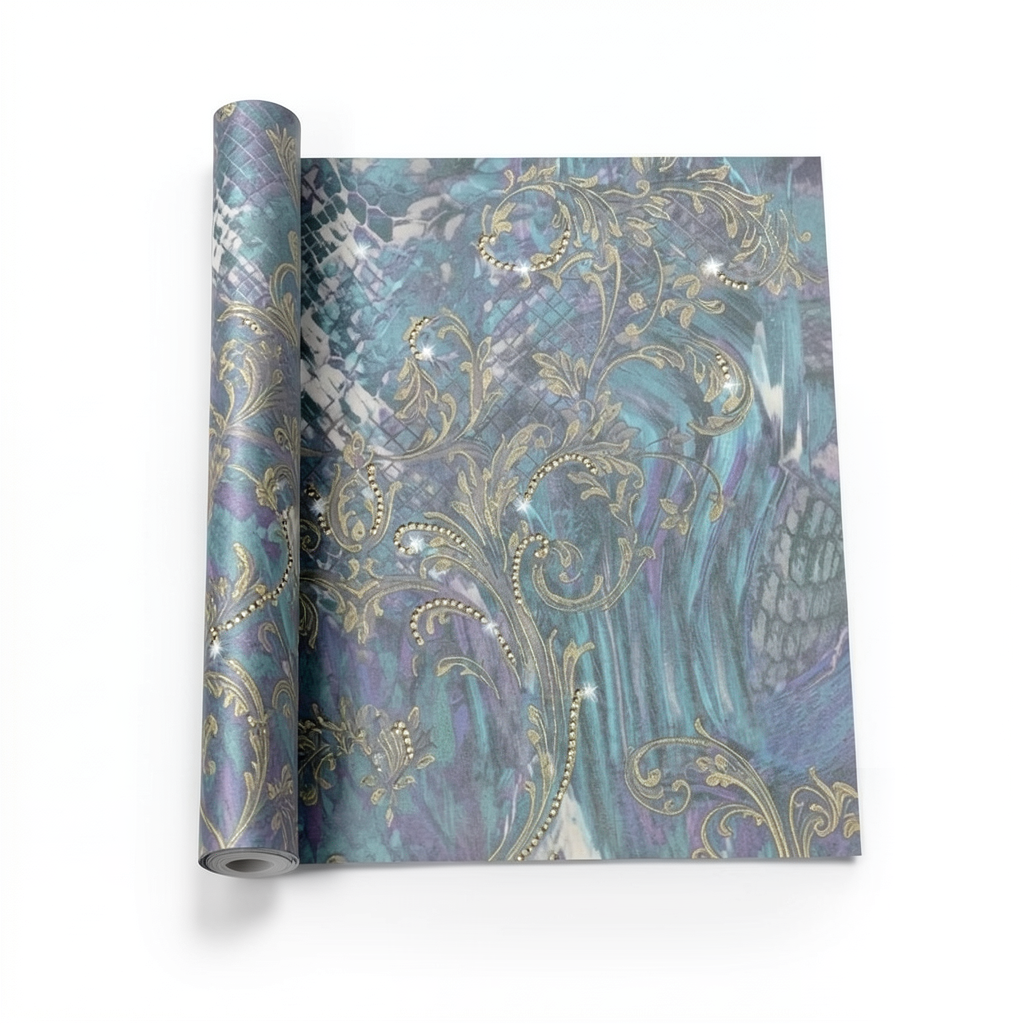 Italian Wallpaper Patterned Design 10m x 0.70m Multi Colors