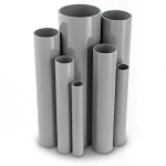 مواسير UPVC ضغط اسمي 10/20 بار قطر خارجي 140 مم سمك 6.7 مم لون رمادي