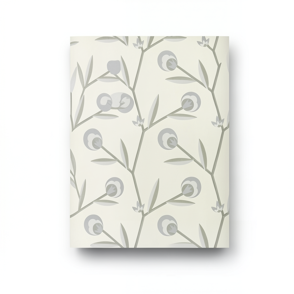 German Floral Wallpaper 10m x 0.53m Light Beige, Model 440300