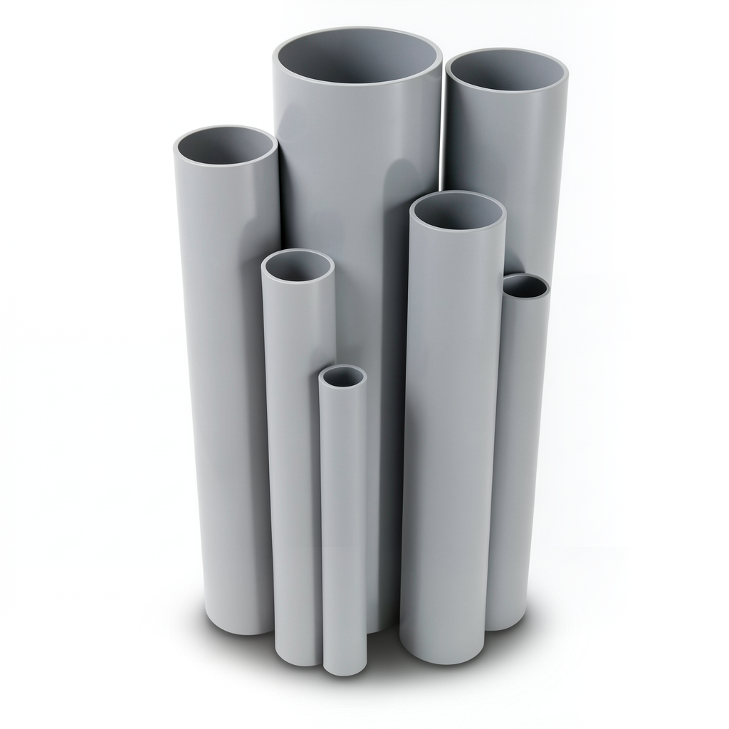 UPVC Pipes Nominal Pressure 16/20 Bar Outside Diameter 140 mm Thickness 10.4 mm Gray