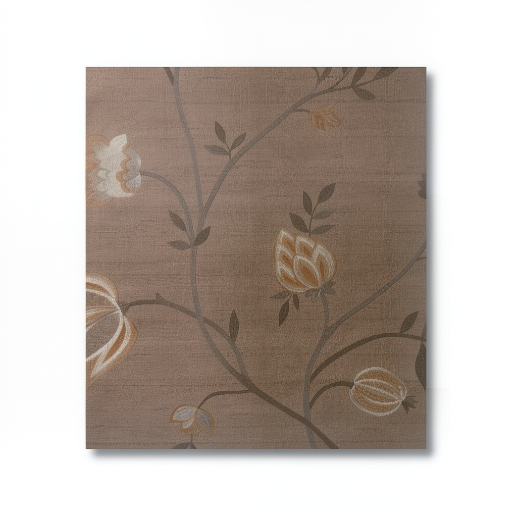 Italian Wall Covering 10m x 1.06m Brown, Model 3013