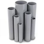 مواسير UPVC ضغط اسمي 16/20 بار قطر خارجي 160 مم سمك 11.9 مم لون رمادي