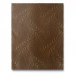 German wavy wallpaper, size 10 m x 0.53 m, brown color, model 10146-15
